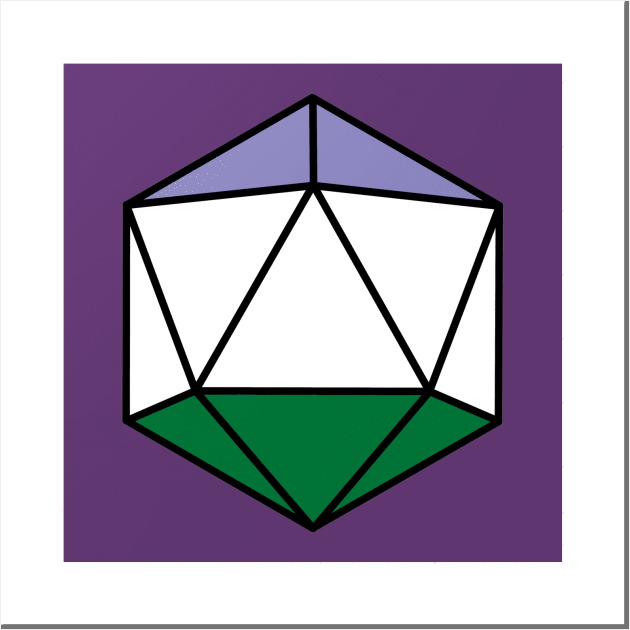 Genderqueer D20 Pride Wall Art by bones